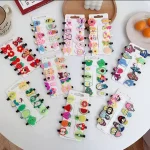 10 pcs Unicorn Ice Cream Hair Clips Set Baby Hairpin For Kids Girls Toddler Barrettes Hair Accessories - Image 2