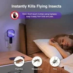Mini USB Portable Electric Mosquito Racket with UV Light - Plug-in Fly & Bug Zapper, Anti-Insect Swatter for Indoor & Outdoor Use, Mosquito Trap for Home, Office, Travel, Camping - Image 8