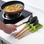 Kitchen Organizer Plastic Spoon Holders for Fork Spatula Rest Shelf Spoon Pot Lids Holder Tableware Storage Rack Cooking Tools - Image 2