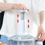 Manual Hand Push Chopper | 1.5 L - Hand press Chopper Machine Food Processor - Home Appliances - Image 3
