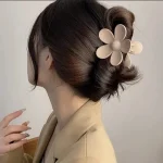 Fashion Flower Claw Clips for Women Sweet Girls Hair Claw Big Flower Hair Clamps Lady Crab Clips Hair Accessories for Women - Image 2