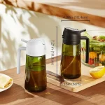 Dazzio.pk - 470ml Kitchen Glass Oil Sprayer Bottle - 2in1 Olive Oil Dispenser - Oil Jar Cruet - Anti-leakage Spray - Kitchen Baking, Roasting, Cooking Tool Salad and BBQ - Image 4