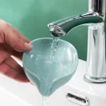 Newstyle Leaf Shape Soap Box Drain Soap Holder Box Bathroom Shower Soap Holder Dish Storage Plate Tray Bathroom Supplies Bathroom Gadge - Image 5