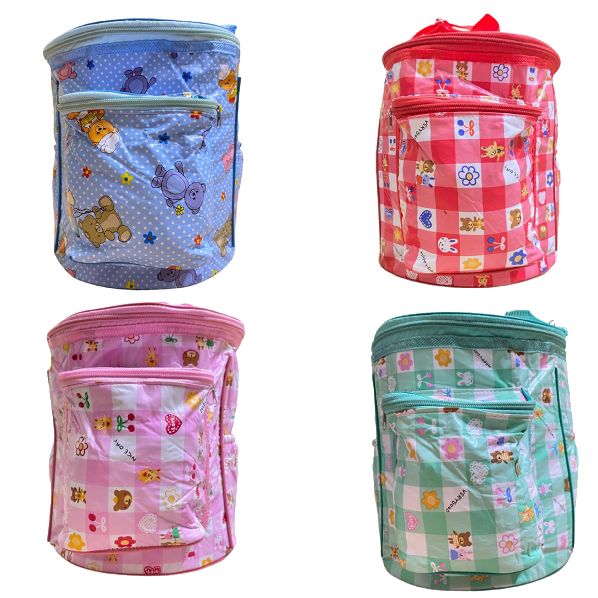 imgi_50_34666437676bb67006d1b5dfa504ce88 Tawakkal Mart Baby Diaper bag Round Shape Baby Bag For Diaper & Accessories - Circle for Newborn Baby Multicolour - Image 1