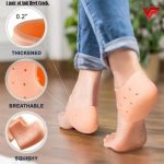 Pair of New Silicon Heel Protector for Men And Women Crackproof Cracked Socks