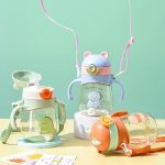 STRAW BEAKER/ juice mug/ baby straw training mug/ straw feeder for baby/600ml/500ml