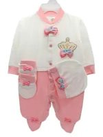GP TURKISH SOFT CROWN ROMPER - 0 TO 6 MONTH