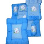 7 Pcs Baby Bedding Set Blue