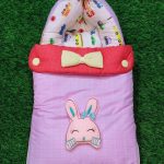 High Quality Fancy Baby Cute Cartoon Character Hooded Carry Nest - Hood Carry Nest Hoodie Sleeping Bag - Crib 0-1 Year Infant Portable Baby Cots Infant - baby bistar gaddi - Fully Cover Bed Accessories for Baby Bistar Infant Newborn Gift