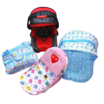 Tawakkal Mart Newborn Baby 4 in 1 Deal baby carry cot, Bather, Bed net & Baby Diaper bag