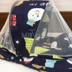 Baby Bed With Mosquito Net In Multi-Color Double Lastic - Durable Baby Small Bed With Mosquito Net In New Design baby bistar gaddi - baby bed accessories for baby, bistar infant newborn dipper bag baby gaddi multicolored