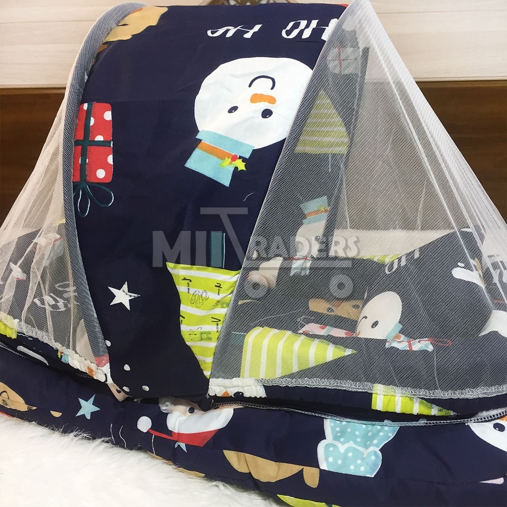 imgi_51_156679dfe0b3635ffbd96046611b6504 Baby Bed With Mosquito Net In Multi-Color Double Lastic - Durable Baby Small Bed With Mosquito Net In New Design baby bistar gaddi - baby bed accessories for baby, bistar infant newborn dipper bag baby gaddi multicolored - Image 1