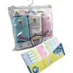 GP Pack Of 3 Baby Bodysuits And Pack Of 8 Baby Towel For Face[RANDOM COLOUR+RANDOM DESIGNS]