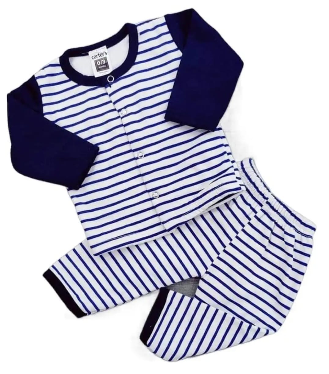 imgi_51_39ee369eaefa35ee2eb2d9a734cf425b New born Baby And Baba Dress With Cap - Image 1