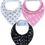 GP High Quality Cute Baby Triangle Bib with Button Tikon Bib Kids Cotton Bandana Bibs Feeding[RANDOM COLOUR+RANDOM DESIGNS]