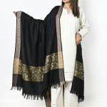 Shawl For Women Winters Kashmiri Heera Stole For Girls | 4 Side Jacquard Full Size Shawl and Muffler Mominas