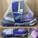 High Quality Blue Super Soft Baby Bed With 1 Pillow Mosquito Net In Multi-Color Double Lastic - Durable Baby Small Bed With Mosquito Net In New Design baby bistar gaddi - baby bed accessories for baby, bistar infant newborn dipper bag baby gaddi