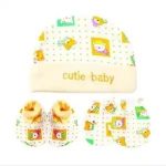 GP (3pcs sets) Thailand Mittens, Booties and Hat for Newborn 100% Cotton