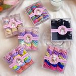 100-piece Set of Cute and t Elastic Hair Bands: Perfect for Baby Girls and Women, these Hair Accessories Add Hairstyles By Tawakkal Mart.