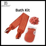 COSMETICS Pack OF 3 pcs Sponge Body Scrubber, 3 Pieces Bath Shower Sponge Set for Cleaning Body, Bath Back Scrubber, Exfoliating Gloves, Honeycomb Sponge , bath belt , bath sponge , Dead Skin Remover gloves, bath kit