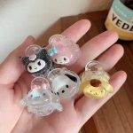 Tawakkal Mart Cute Mini Animal Baby Girls Resin Hair Claw Cartoon Transparent Girl Bangs Ponytail Hair Clips Sweet Women Kids Hair Accessories