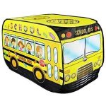 Kiddie Play School Bus Pop Up Play Tent for Kids Boys & Girls Indoor Outdoor Playhouse Toy
