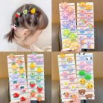 Tawakkal Mart 10-piece Set of New Cute Multicolor Headdress Does Not Hurt The Elastic Girl's Hair Cord By Tawakkal Mart
