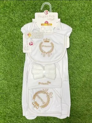imgi_51_eee50c5bf20bf19a66eb595d6fa98a76 GP Newborn Gift Set Embroidered 11pcs newborn starter set 0 to 6 months - Image 1