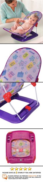Tawakkal Mart Mama Love Baby Bather With Head Rest Cushion Infant Folding Bath Seat Bath Support for Use in the Sink or Bathtub Includes 2 Reclining Positions For Newborn Babies - Image 3