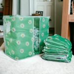 Pack of 3 Foldable Flowers Printed Quilt Sorting Storage Box Storage Organizer Bags Blanket Bags Clothes Bags