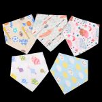 Tawakkal Mart High Quality Cute Baby Triangle Bib with Button Bib Kids Cotton Bandana Bibs Feeding Saliva Towel Dribble Triangle Toddler Baby Headband Scarf Headcover Washable Multicolor
