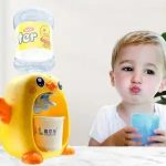 Children's Little Yellow Duck Kitchen Pretend Mini Water Dispenser Simulation Cosplay Kitchen Drinking Toy