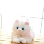 Cat Stuffed Animal Soft Cat Plush Toy Persian Cat Stuff Toy White Color 25 cm - Image 2