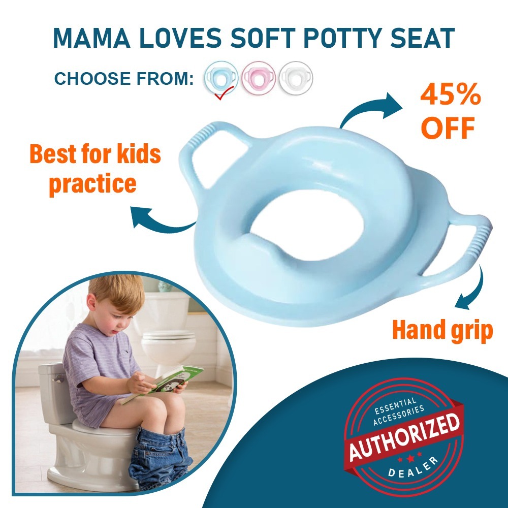 imgi_52_6d991ea0cc88806501304321887dc871 Potty Training Seat For Boys and Girls With Handles Fits Round & Oval Toilets With Splash Guard Portable Folding Large Unbreakable Plastic - Image 1