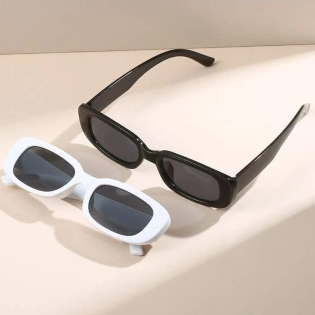 imgi_52_74809f00cb68d937bd5b475740d12fea 2PCS Women Sports Glasses Vintage Mirrored Cat Eye Sunglasses Retro Small Frame UV400 Eyewear Fashion Ladies Driver Goggles - Image 1