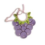 Tawakkal Mart Baby Bibs Absorbent Baby Lace Bib Newborn Accessories Burp Cloths Bandana Scarf Stuff For Boys Girls - Grapes