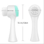 Portable Double Side 2in1 Silicone Facial Cleanser Wash Brush Blackhead Removal Face Cleaning Massage Face Wash Product Facial Brush - Image 3