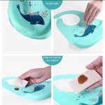 GP Cartoon Silicone Baby Bibs Waterproof Feeding Stuff Children Apron