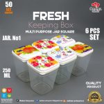 6/4 Spice Jars Set | Airtight Grocery Jar for Kitchen Storage | Masala Storage Jar | Kitchen Accessories Jar | Kitchen Jar Storage | Airtight Snack Jar | Transparent Plastic Container Set | Kitchen Organizers | Grocery Jars for Pulses, Spices & More