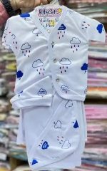 DRESS WITH WRAPPING SHEET CAP - 0 to 3 MONTHS