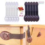 Tawakkal Mart 10 Pcs Cabinet Door Drawers Refrigerator Toilet Baby Safety Locks for Kids Baby Locks for Children Kids Baby Safety Locks