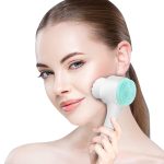 Portable Double Side 2in1 Silicone Facial Cleanser Wash Brush Blackhead Removal Face Cleaning Massage Face Wash Product Facial Brush