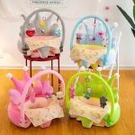 Sofa Set Support Seat Cover Baby Plush Chair Cartoon Learning Sit Plush Chair Toddler Nest Puff Washable With Rod Toys