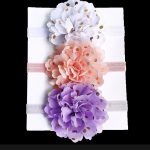 3Pcs/Set Floral Baby Headband Elastic Baby Girls Headwear Lovely Kids Hair Band Party Hair Tie Newborn Hair Accessories By Tawakkal Mart