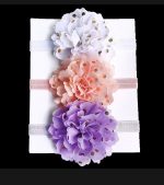 3Pcs/Set Floral Baby Headband Elastic Baby Girls Headwear Lovely Kids Hair Band Party Hair Tie Newborn Hair Accessories By Tawakkal Mart