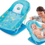 Tawakkal Mart Baby Bather Safety Bath Support Seat Multi-Functional Baby Bath Chair without Head Pillow Foldable Bather For Babies