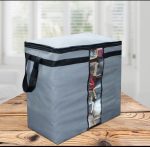 Storage bags Stuff DUSTPROOF NON WOOVEN OXFORD CLOTH SIZE : Large ( Holds Upto 20-25kg Of Weight ) High-quality | Breathable | Sturdy zipper | Two-way zippers | Full capacity | Dust-proof | Compact design | Black Grey Skin are three colors - Image 2