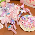 Flower Decor Hair Tie for Girls Adorable Spiral Hair Ties for Girls No Crease Stretchy Ponytail Holders with Cute Bowknots Hearts Flowers Traceless Hair Accessories - Image 2