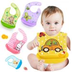 Tawakkal Mart Silicone Baby Bibs With Soft Plastic Tray Detachable tub bib