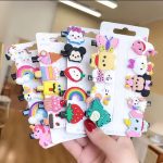 10 pcs Unicorn Ice Cream Hair Clips Set Baby Hairpin For Kids Girls Toddler Barrettes Hair Accessories - Image 3
